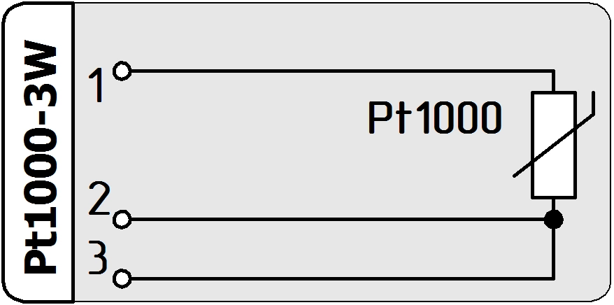 Pt1000 датчик температуры подключение