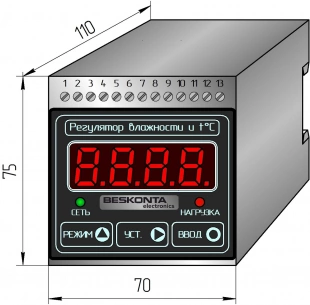 air-BASHT-D-W01 регулятор влажности и температуры с датчиком фото 3