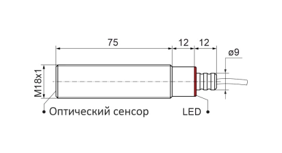 SOT-18V75 оптический барьерный датчик фото 2
