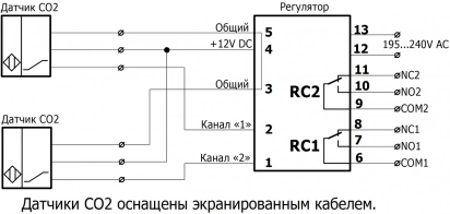 RCO2-xxxx регулятор углекислого газа (CO2) фото 4